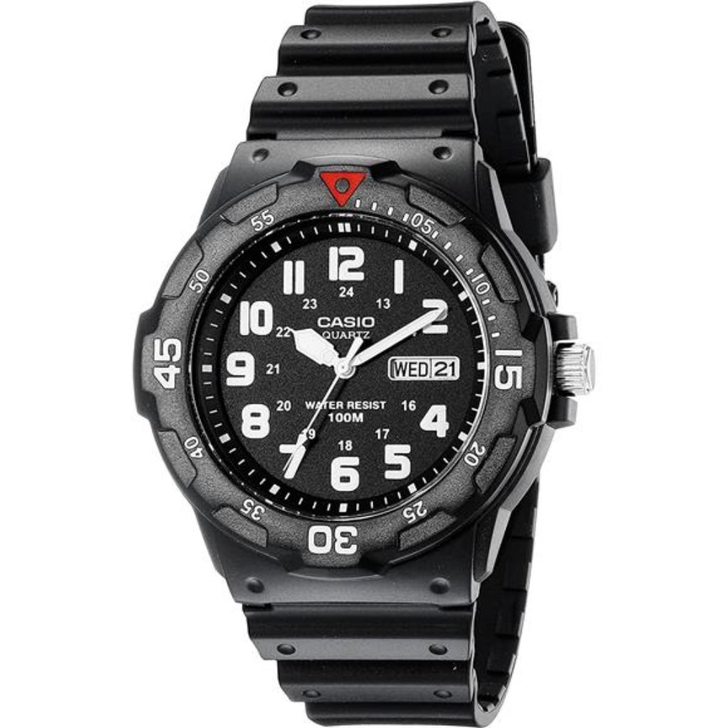 Casio Eaw-Mrw-200h-1bv Men's Mrw200h-1bv Black Resin Dive Watch